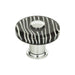 Atlas Homewares 3224-CH Dream Glass Zebra Glass 1 1/2in (38mm) Diameter Round Knob Polished Chrome - KnobDepot