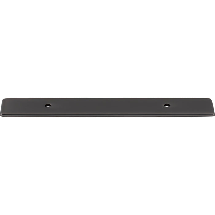 Top Knobs TK3281AG Radcliffe 3 3/4" Center to Center Pull Backplate Ash Gray - KnobDepot