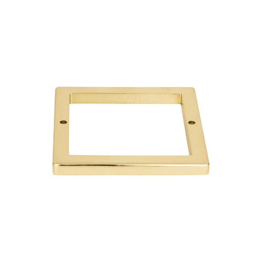 Atlas Homewares 395-FG Tableau Square 3in (76mm) Center to Center Pull Backplate French Gold - KnobDepot