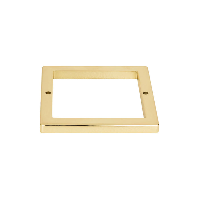 Atlas Homewares 395-FG Tableau Square 3in (76mm) Center to Center Pull Backplate French Gold - KnobDepot