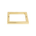 Atlas Homewares 395-FG Tableau Square 3in (76mm) Center to Center Pull Backplate French Gold - KnobDepot