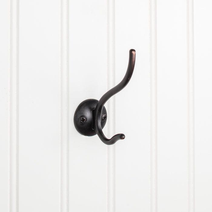 Elements YD30-381DBAC Wall Double Hook Brushed Oil Rubbed Bronze