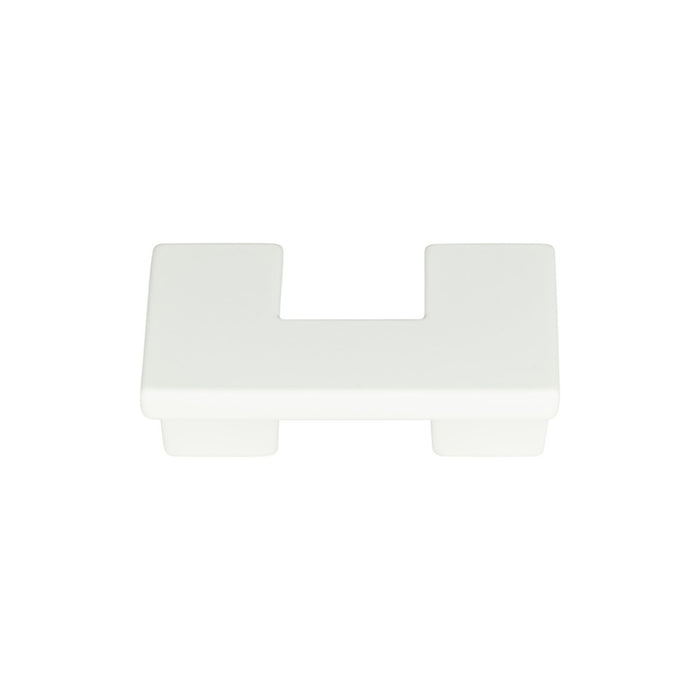 Atlas Homewares A845-WG U Turn 1 1/4in (32mm) Center to Center Square Knob High White Gloss - KnobDepot