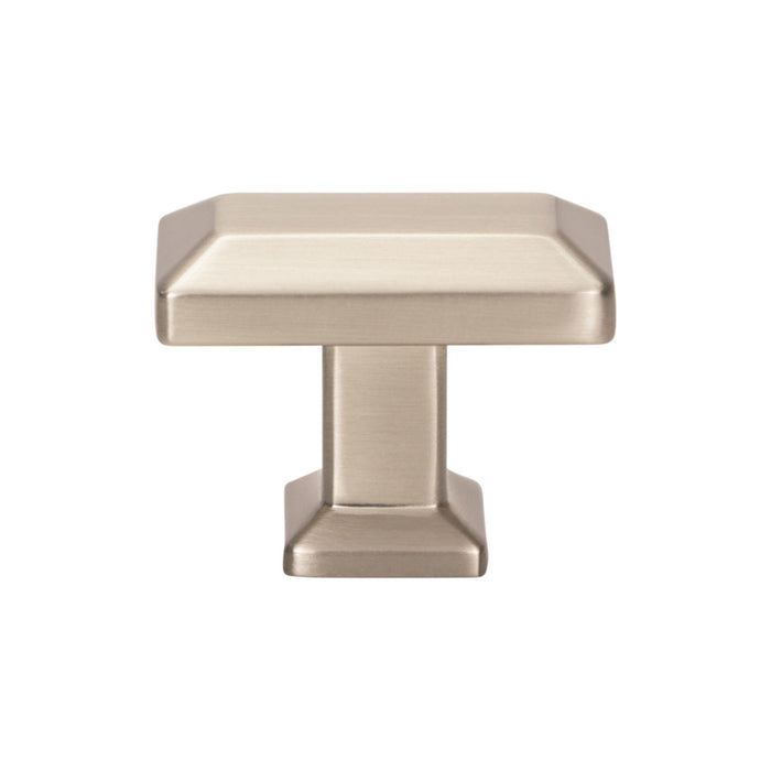 Atlas Homewares A661-BRN Sweetbriar Lane 1 3/8in Length Rectangle Knob Brushed Nickel