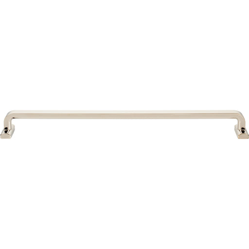 Top Knobs TK3167PN Harrison 12" Center to Center Bar Pull Polished Nickel - KnobDepot