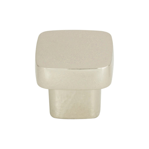 Atlas Homewares A908-PN Chunky Knobs 1in (25mm) Length Square Knob Polished Nickel - KnobDepot