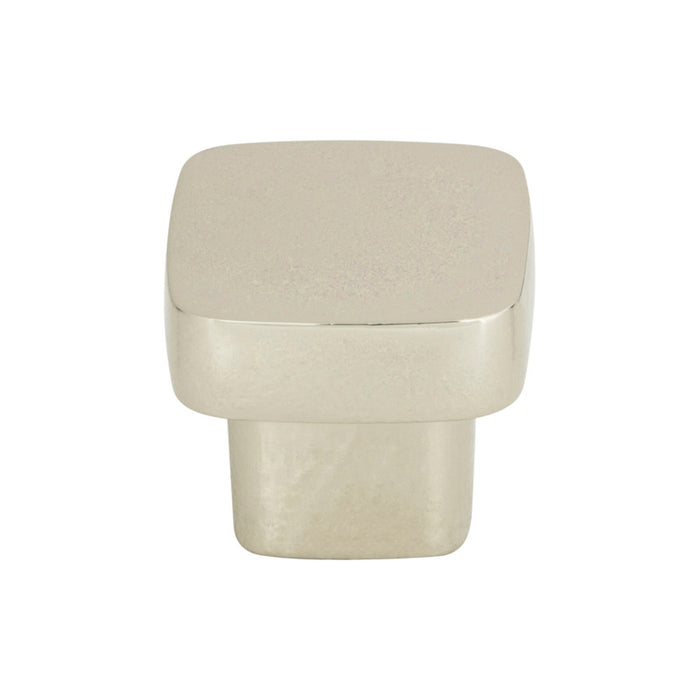 Atlas Homewares A908-PN Chunky Knobs 1in (25mm) Length Square Knob Polished Nickel - KnobDepot
