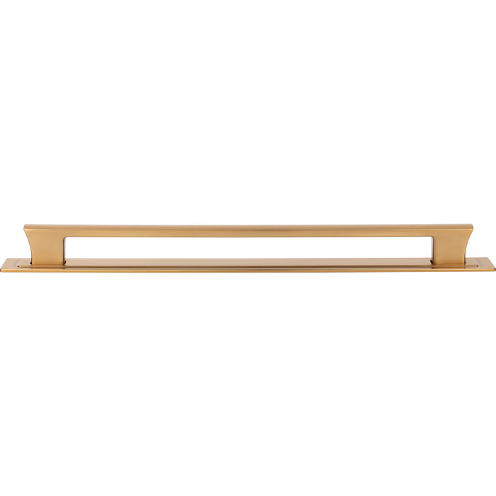 Atlas Homewares A6007-WB Zander 12in Center to Center Bar Pull Warm Brass