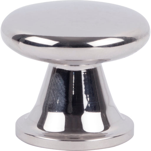 Atlas Homewares A969-PS Stainless Burbank 1 1/8in (29mm) Length Mushroom Knob Polished Stainless Steel - KnobDepot