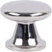 Atlas Homewares A969-PS Stainless Burbank 1 1/8in (29mm) Length Mushroom Knob Polished Stainless Steel - KnobDepot