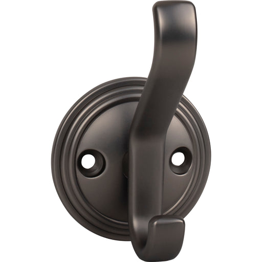 Top Knobs TK1061AG Reeded 3 1/8" Wall Hooks Ash Gray - KnobDepot