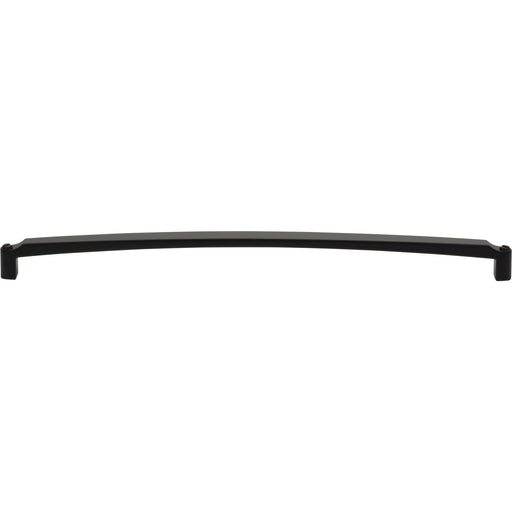 Top Knobs TK3176BLK Haddonfield 12" Center to Center Bar Pull Flat Black - KnobDepot