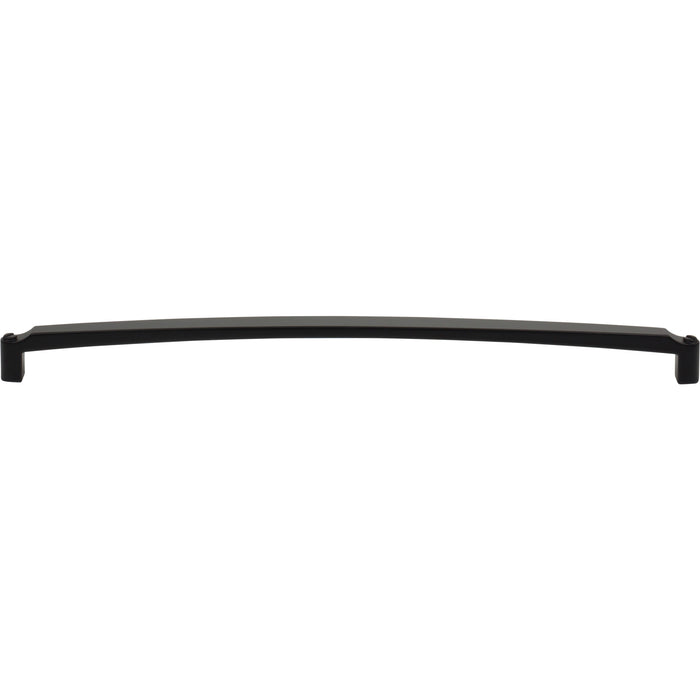 Top Knobs TK3176BLK Haddonfield 12" Center to Center Bar Pull Flat Black - KnobDepot