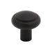 Top Knobs TK3110BLK Clarence 1 1/4" Diameter Mushroom Knob Flat Black - KnobDepot