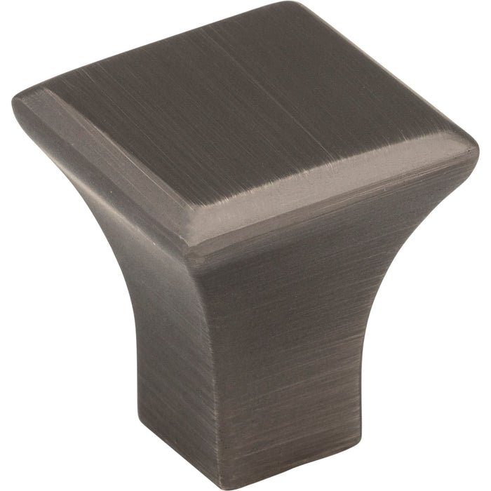 Jeffrey Alexander 972S-BNBDL Marlo 7/8" Length Square Knob Brushed Pewter