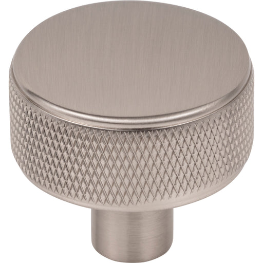 Top Knobs TK3230BSN Burnham 1 1/4" Length Round Knob Brushed Satin Nickel - KnobDepot