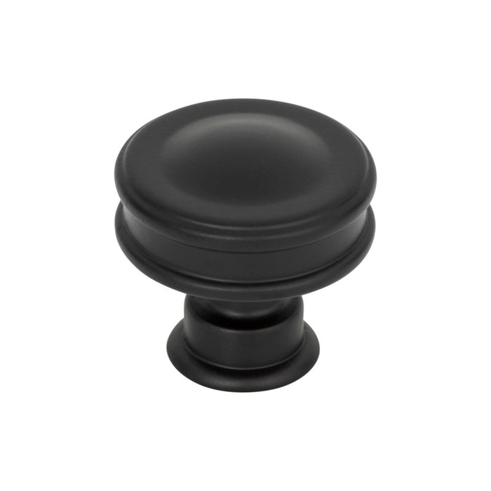 Atlas Homewares A100-BL Oskar 1 1/4in Diameter Round Knob Matte Black