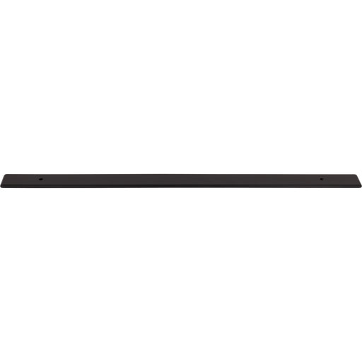 Top Knobs TK3288BLK Radcliffe 18" Center to Center Pull Backplate Flat Black - KnobDepot