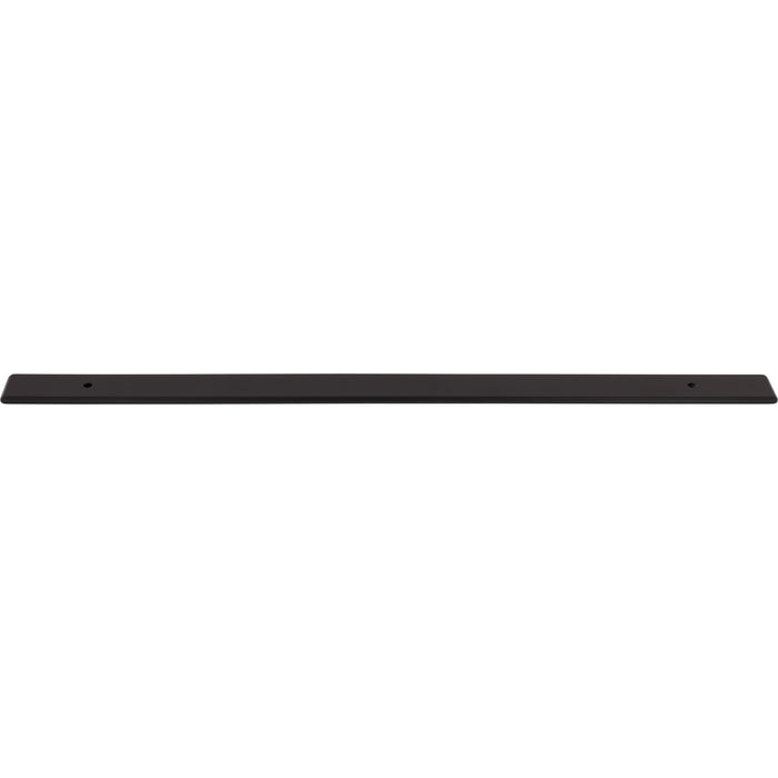 Top Knobs TK3288BLK Radcliffe 18" Center to Center Pull Backplate Flat Black - KnobDepot