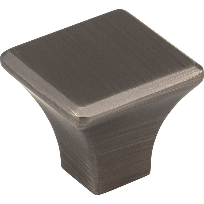 Jeffrey Alexander 972BNBDL Marlo 1-1/8" Length Square Knob Brushed Pewter