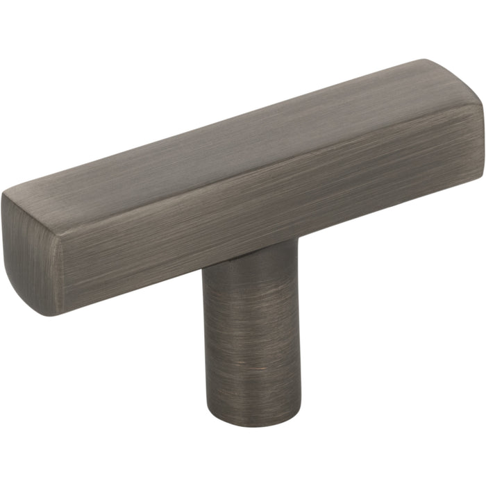 Jeffrey Alexander 845T-BNBDL Dominique 2" Length Bar Knob Brushed Pewter