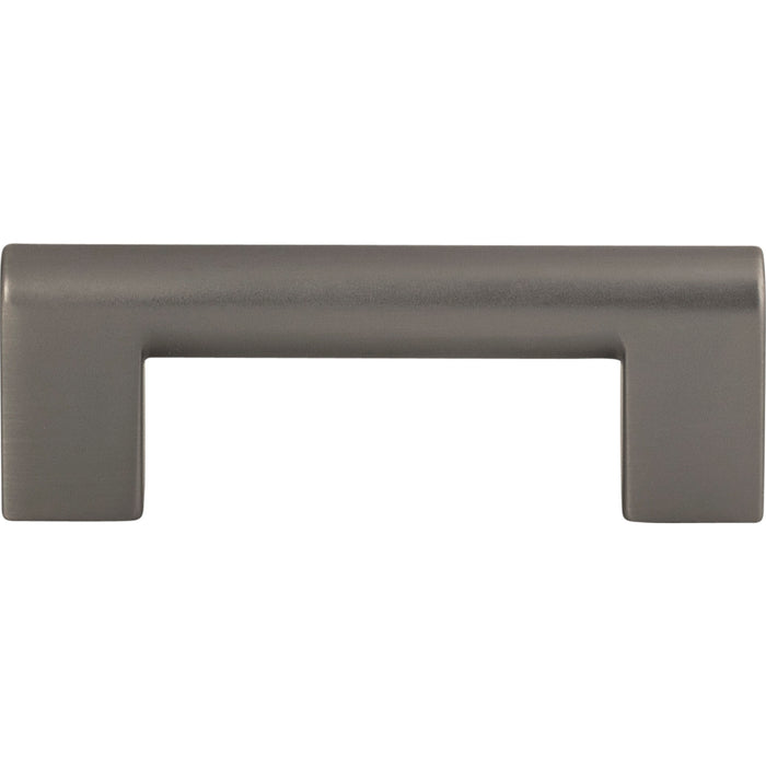 Atlas Homewares A878-SL Round Rail 3in Center to Center Bar Pull Slate