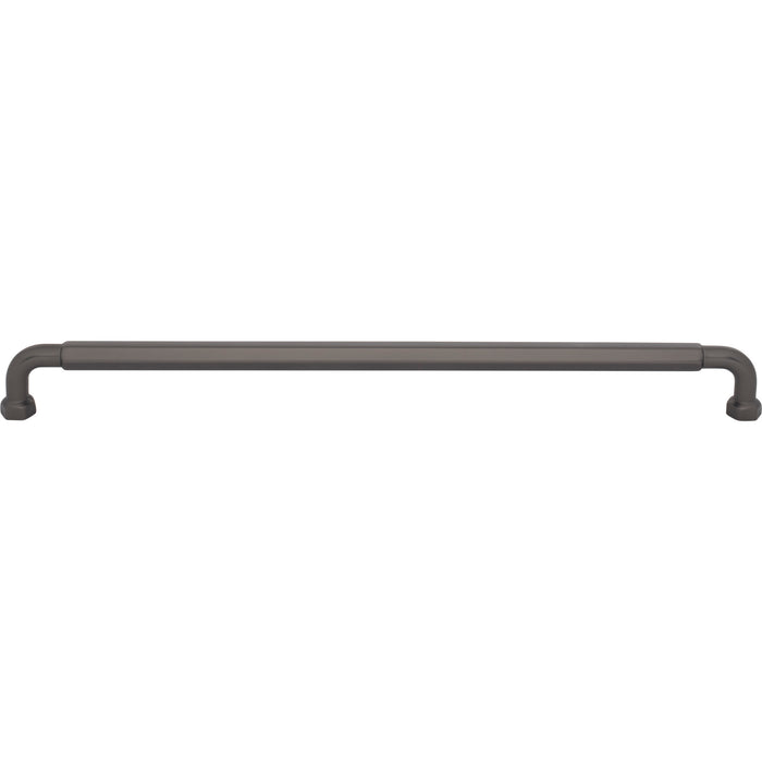 Top Knobs TK3206AG Dustin 12" Center to Center Bar Pull Ash Gray - KnobDepot