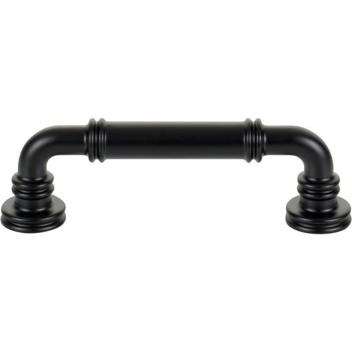 Top Knobs TK3141BLK Cranford 3 3/4" Center to Center Bar Pull Flat Black - KnobDepot