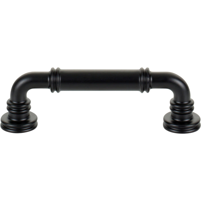 Top Knobs TK3141BLK Cranford 3 3/4" Center to Center Bar Pull Flat Black - KnobDepot