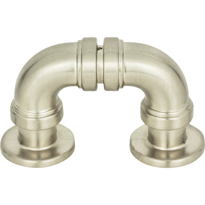 Atlas Homewares 366-BRN Steam Punk 1 5/16in Center to Center Finger Pull Brushed Nickel