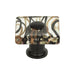Atlas Homewares 3205-O Dream Glass Milky Way Glass 1 1/2in (38mm) Length Square Knob Aged Bronze - KnobDepot