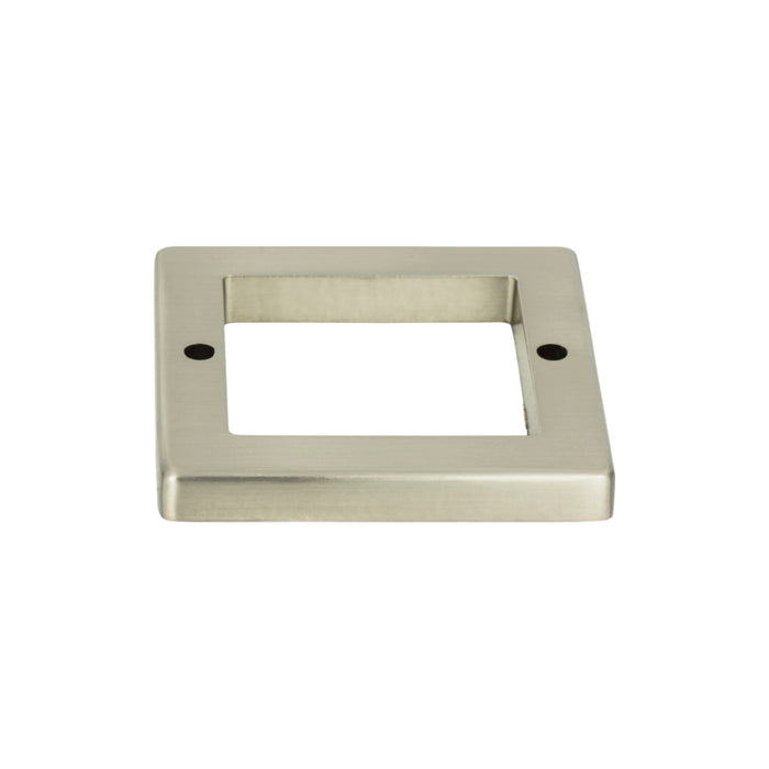 Atlas Homewares 393-BN Tableau Square 1 13/16in Center to Center Pull Backplate Brushed Nickel