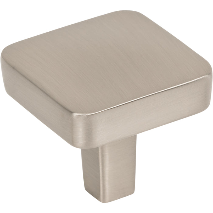 Jeffrey Alexander 905SN Whitlock 1-1/4" Diameter Square Knob Satin Nickel