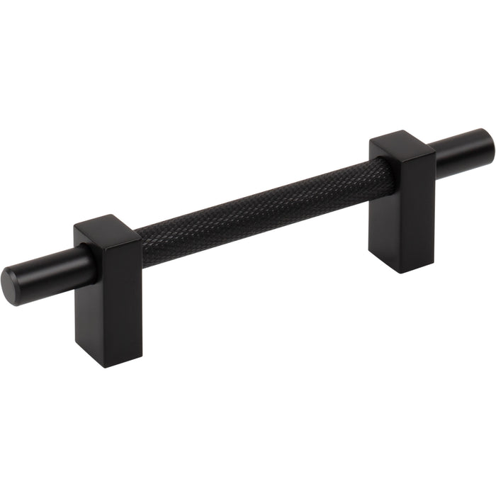 Jeffrey Alexander 598-96MB Larkin 3 Knurled Center 96 mm Center-to-Center Bar Pull Matte Black