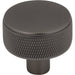 Top Knobs TK3230AG Burnham 1 1/4" Length Round Knob Ash Gray - KnobDepot