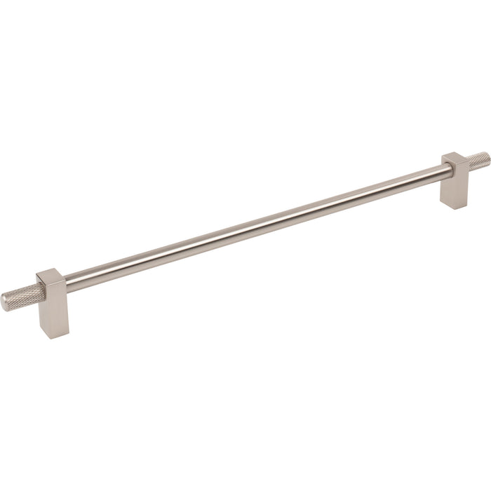 Jeffrey Alexander 698-305SN Larkin 4 Knurled Ends 305 mm Center-to-Center Bar Pull Satin Nickel