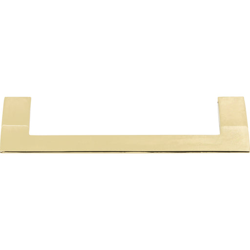 Atlas Homewares A906-FG Angled Drop 5 1/16in (129mm) Center to Center Bar Pull French Gold - KnobDepot