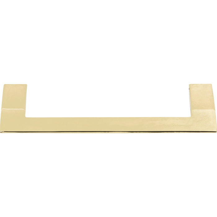 Atlas Homewares A906-FG Angled Drop 5 1/16in (129mm) Center to Center Bar Pull French Gold - KnobDepot