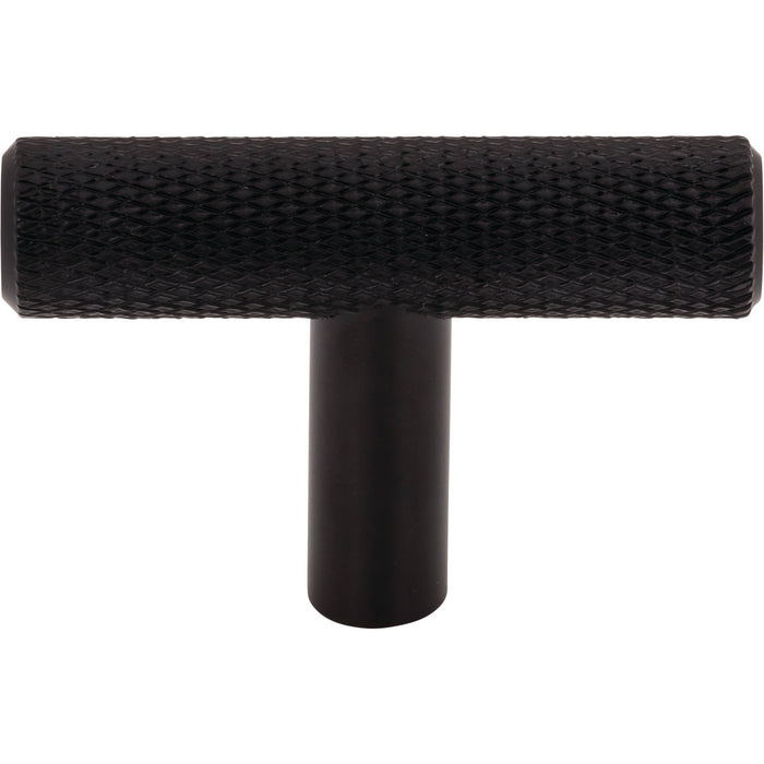 Top Knobs TK3240BLK Prestwick 2" Length Bar Knob Flat Black - KnobDepot