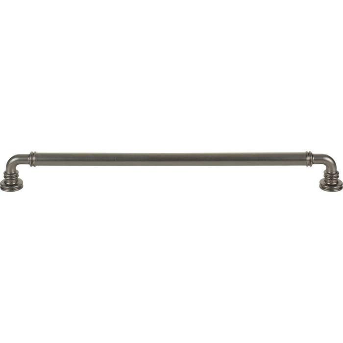 Top Knobs TK3146AG Cranford 12" Center to Center Bar Pull Ash Gray - KnobDepot
