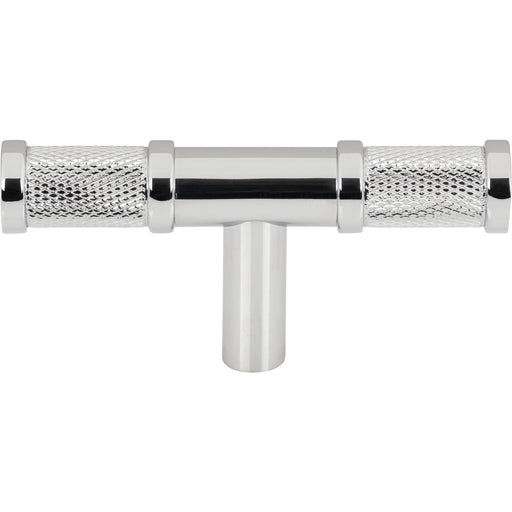 Top Knobs TK3231PC Burnham 3" Length Bar Knob Polished Chrome - KnobDepot