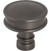 Top Knobs TK3140AG Cranford 1 1/4" Diameter Round Knob Ash Gray - KnobDepot