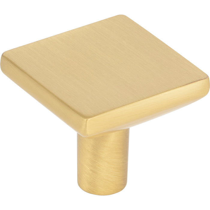 Elements 827BG Walker 1 1-1/4" Length Square Knob Brushed Gold