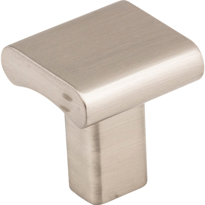Elements 183SN Park 1" Length Square Knob Satin Nickel
