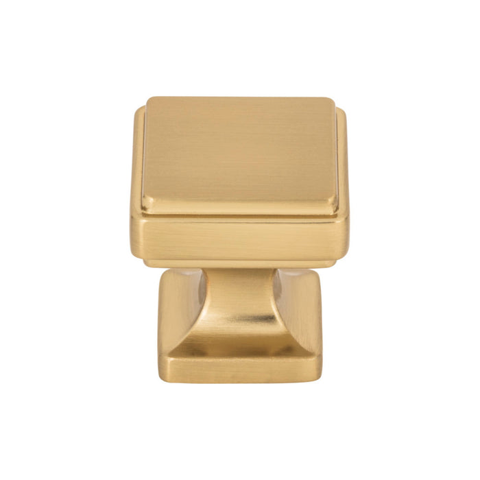 Atlas Homewares A200-WB Kate 1 1/8in Length Square Knob Warm Brass