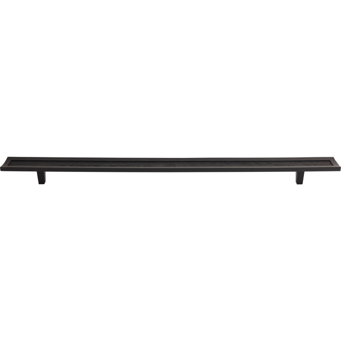 Atlas Homewares AP01-BL Primitive 14in (356mm) Center to Center Appliance Pull Matte Black - KnobDepot