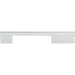 Atlas Homewares A883-MC Off Center 6 5/16in (160mm) Center to Center Bar Pull Matte Chrome - KnobDepot