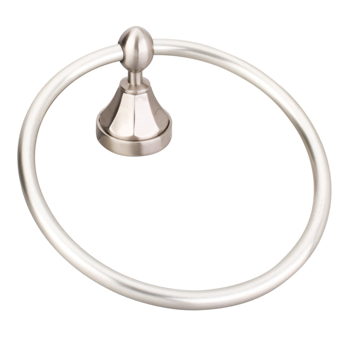 Elements BHE3-06SN-R Newbury Satin Nickel Towel Ring - Retail Packaged Satin Nickel