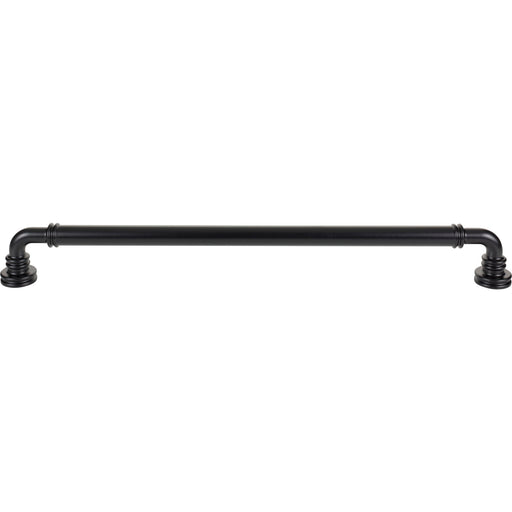 Top Knobs TK3148BLK Cranford 18" Center to Center Appliance Pull Flat Black - KnobDepot