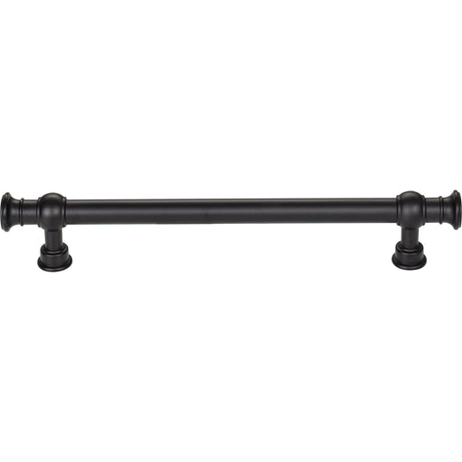 Top Knobs TK3123BLK Ormonde 6 5/16" Center to Center Bar Pull Flat Black - KnobDepot
